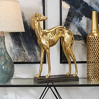 25" The Novogratz Gold Greyhound Dog Sculpture