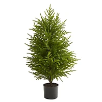 3.5ft. Unlit Norfolk Island Pine Natural Look Artificial Christmas Tree
