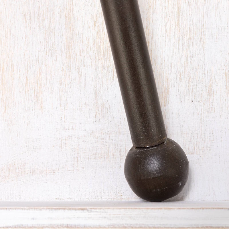 Hello Honey® 9.5" Whitewashed Farmhouse Square Wood & Metal Napkin Holder