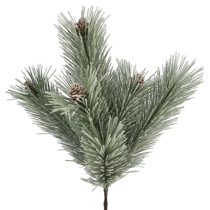 20.5" Snowy Pine Needle & Pinecone Deluxe Bush by Ashland®
