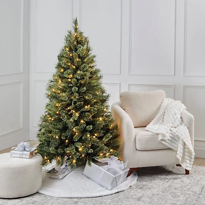 5ft. Pre-Lit Bowen Pine Artificial Christmas Tree, Warm White LED Lights by Ashland®