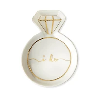 Kate Aspen White Diamond Ring Trinket Dish