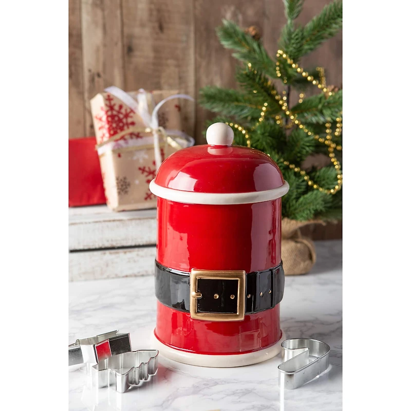DII® 10" Santa Belt Pet Treat Canister