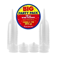 JAM Paper 10oz. Plastic Wine Glasses