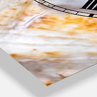 Designart 'Great Skeleton Of Sea Shell Beach Style Multipanel Wall Clock