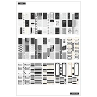 The Happy Planner® Black & White Value Pack Stickers