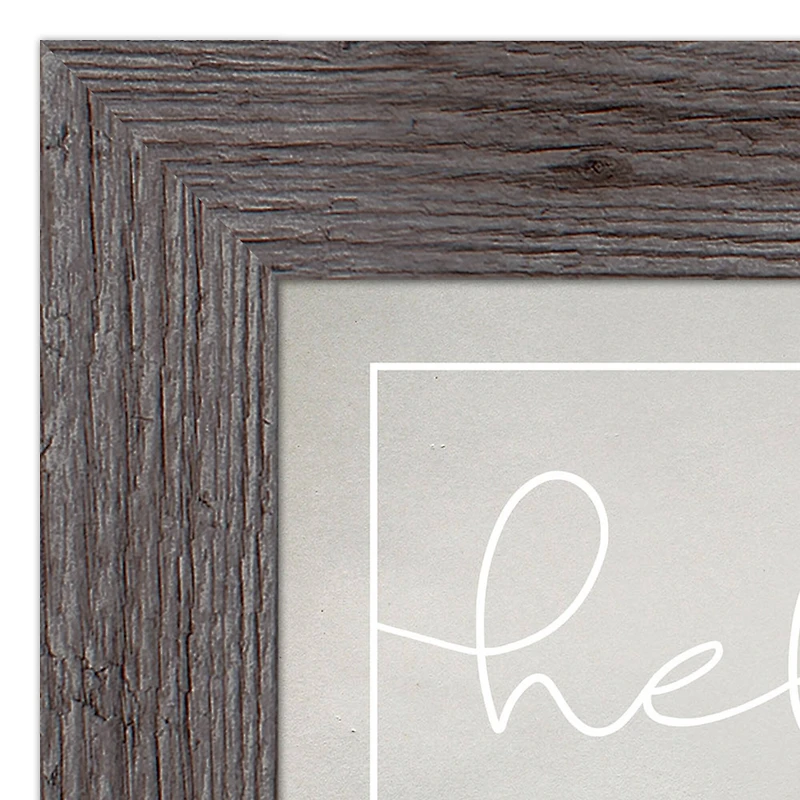 Hello Spring Chick 1 16" x 16" Western Gray Framed Print