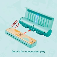 Hape Learn with Lights Teal Harmonica