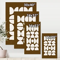 Designart - Abstract Composition of Minimal Half Moons