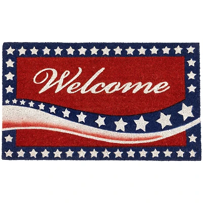 Red Stars & Stripes Patriotic Doormat