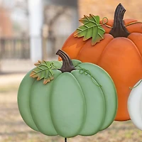 Glitzhome® 23.75" Fall Metal Stacked Pumpkin Yard Stake