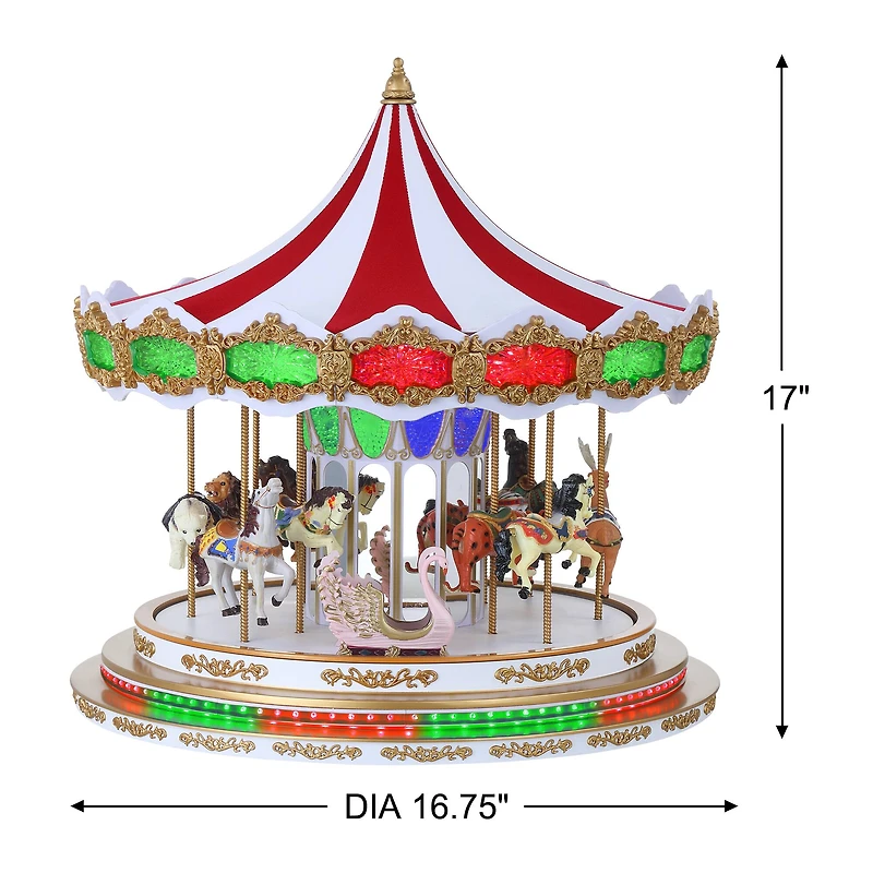 Mr. Christmas 17" RGB Light Show Carousel