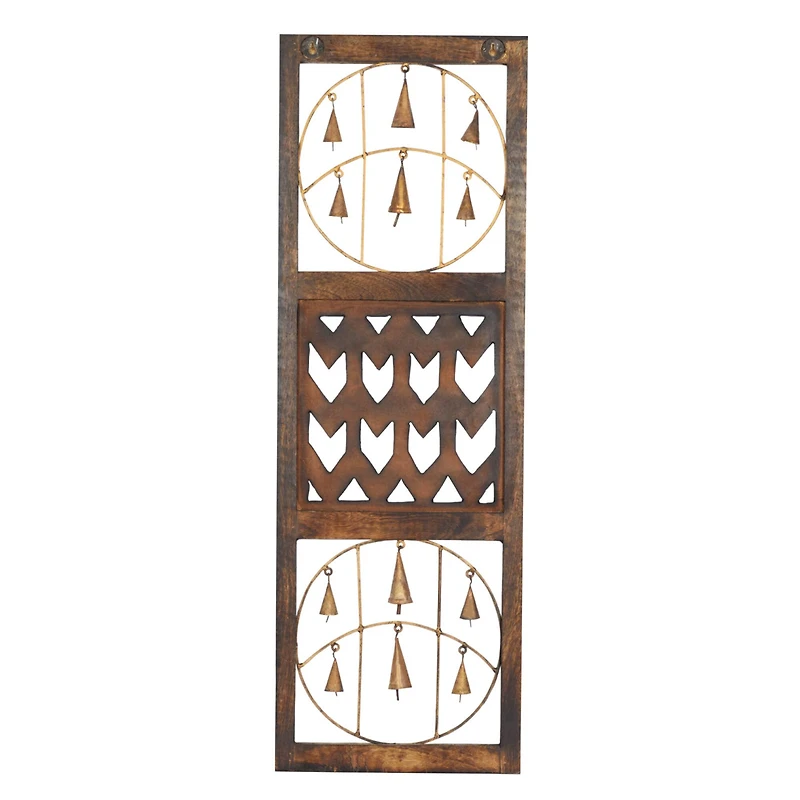 36" Brown Metal Farmhouse Wall Decor, 3ct.