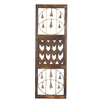 36" Brown Metal Farmhouse Wall Decor, 3ct.