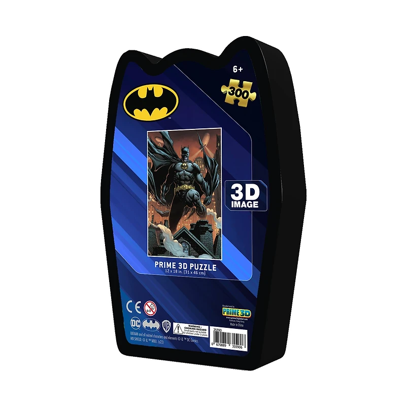 DC Comics - Batman 3D Lenticular Jigsaw Puzzle in a Collectible Shaped Tin: 300 Pcs