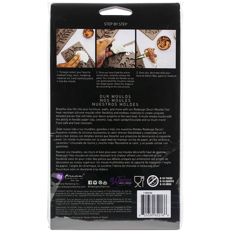 Redesign with Prima® Decor Mould® Steampunk Plates Silicone Mold