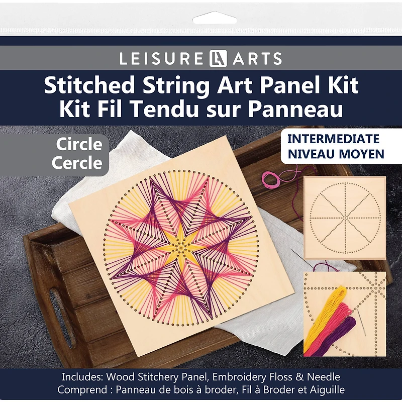 Leisure Arts® Circle Stitched String Art Panel Kit