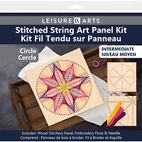 Leisure Arts® Circle Stitched String Art Panel Kit