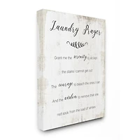 Stupell Industries Family Laundry Room Prayer Faith Inspired Humor Canvas Wall Art
