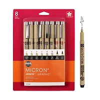 Pigma® 8 Pen Set, Black