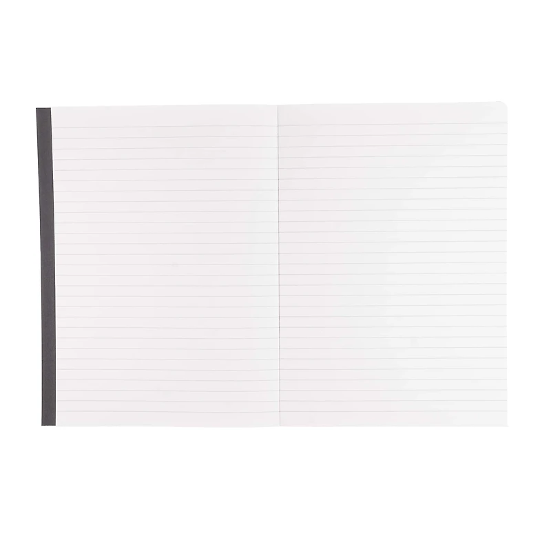 Fabriano® EcoQua Plus A5 Lined Gray Glue-Bound Notebook
