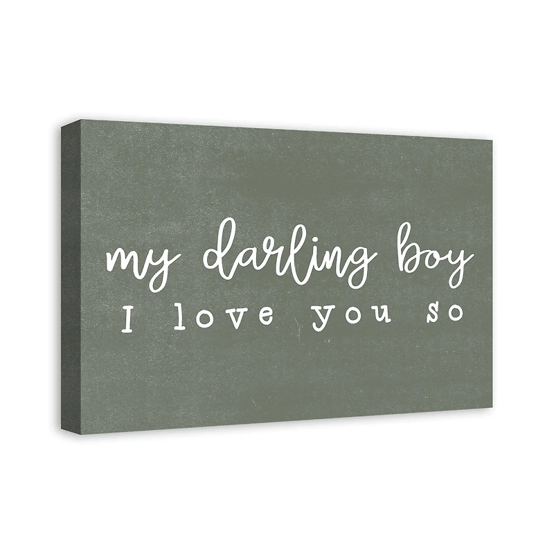 My Darling Boy 24" x 16" Canvas Wall Art