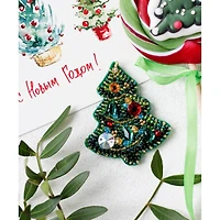 Abris Art Decoration Christmas Tree Bead Embroidery Kit