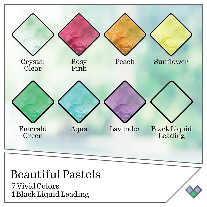 Plaid® Gallery Glass® Pastels Stained Glass Painting Kit