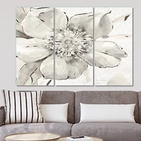 Designart - Indigold Grey Peonies III