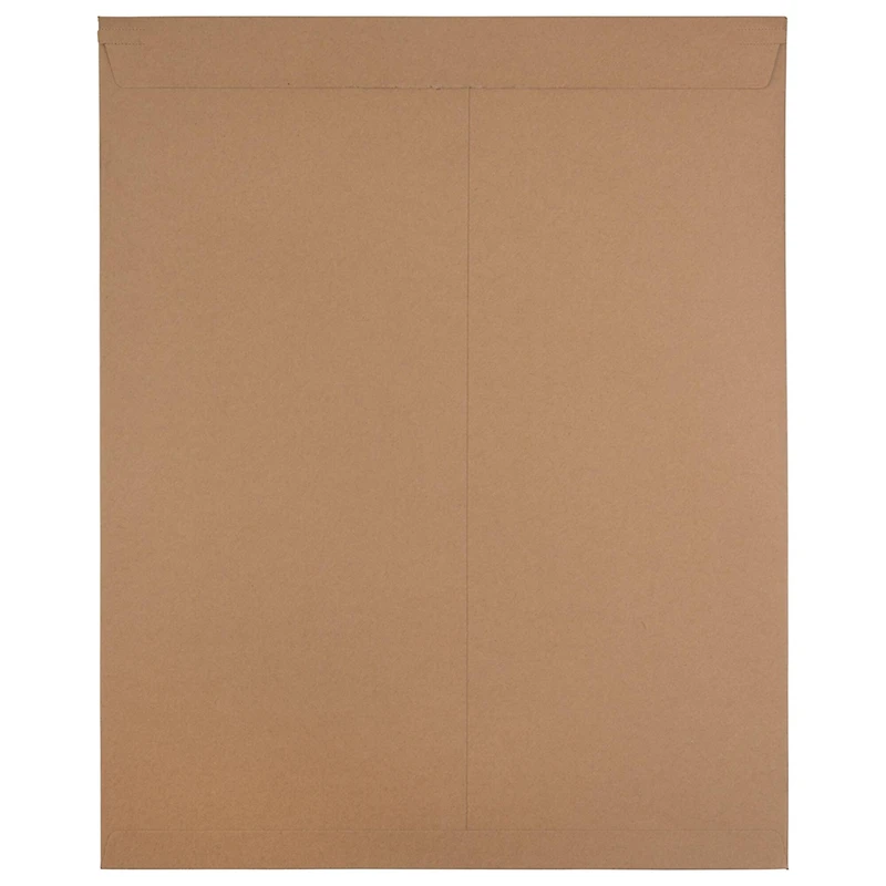 JAM Paper 17" x 21" Brown Kraft Flat Photo Mailer Peel & Seal Closure Envelopes, 6ct.