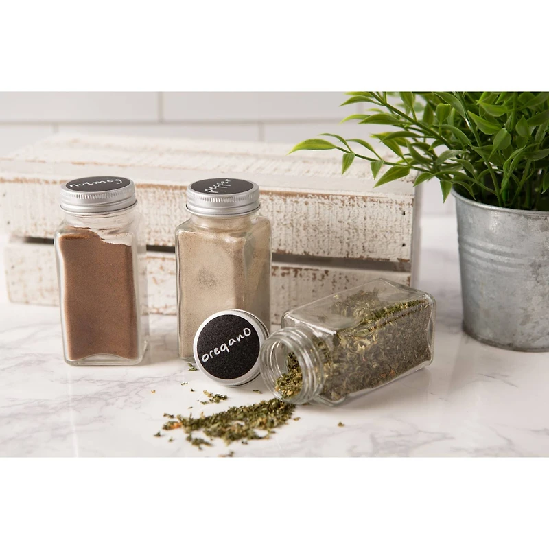 DII® Spice Jars with Chalkboard Labels, 12ct.