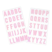 Pink Iridescent Fabric Alphabet Stickers by Recollections™