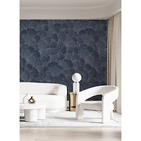 Katie Hunt Royal Blue Petals Wall Mural