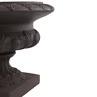 12.5" Iron-finish Decorative Urn