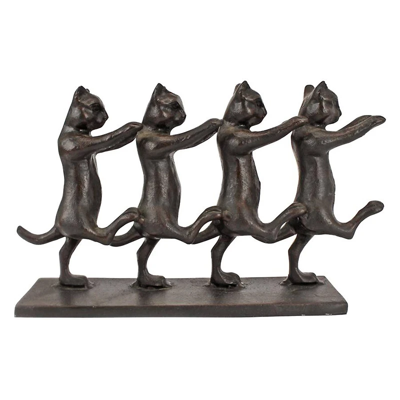 Design Toscano 7" Chorus Line Cats Cast Iron Statue