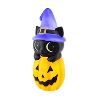 24" LED Lighted Cat & Pumpkin Blow Mold by Ashland®