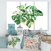 Designart - Tropical Green Leaves In Summer Times I