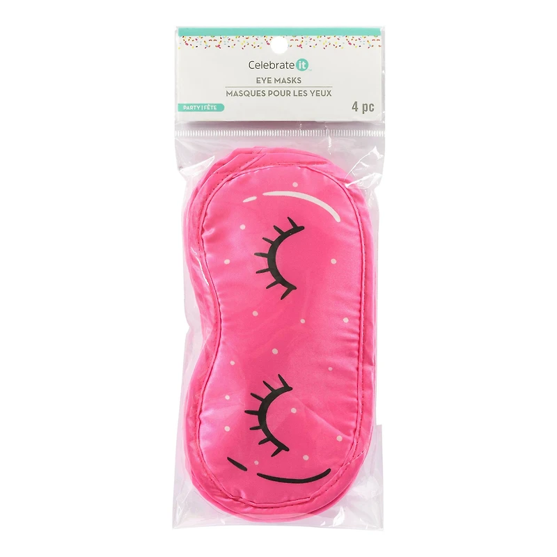 7" Pink Eye Masks, 4ct. by Celebrate It™