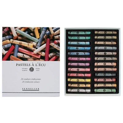 Sennelier Iridescent Colors Extra-Soft Pastel Full Stick Set, 24ct.