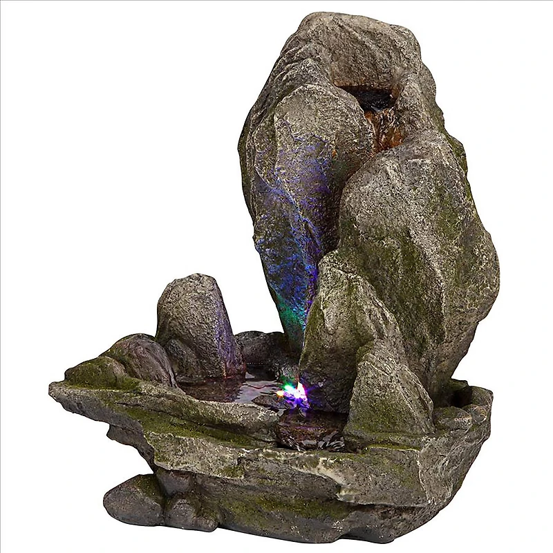 Design Toscano Boulder Falls Cascading Tabletop Fountain