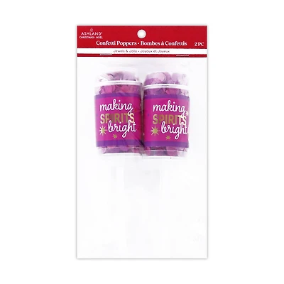 Making Spirits Bright Confetti Poppers, 2ct. by Ashland®