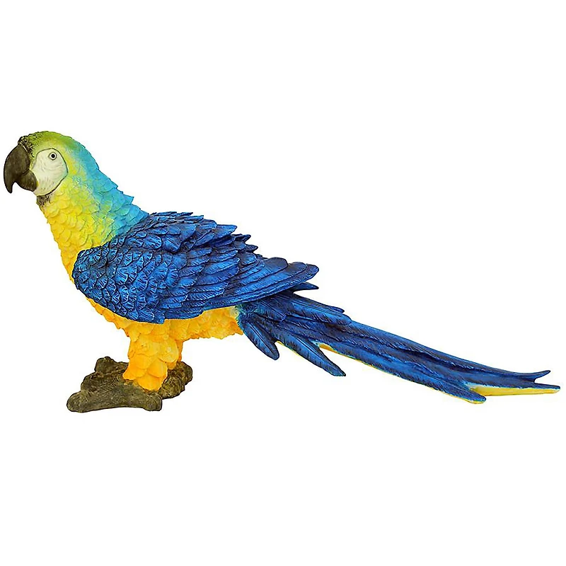 Design Toscano 17.5" Mortimer the Macaw Tropical Parrot Statue