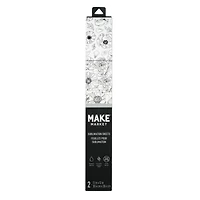 12" x 12" Black & White Floral Sublimation Sheets, 2ct. by Make Market®