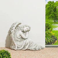 Glitzhome® 15" Sleeping Angel Garden Statue