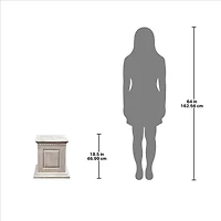 Design Toscano® 18" Medium Larkin Architectural Garden Statuary Pedestal