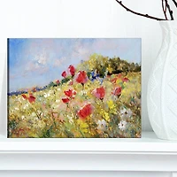 Designart - Painted Poppies on Summer Meadow