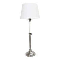 Lalia Home Brushed Nickel Extendable Lamp Set