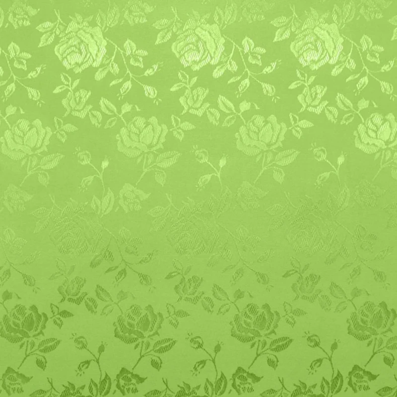 Citrus Green Jacquard Satin