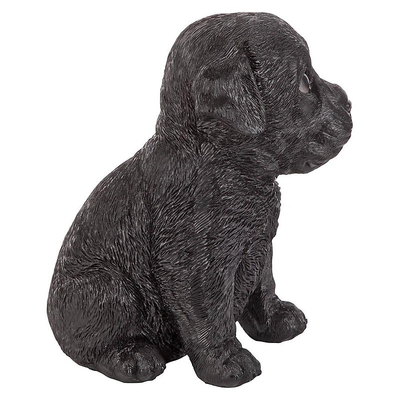 Design Toscano 6" Black Lab Puppy Partner Collectible Dog Statue
