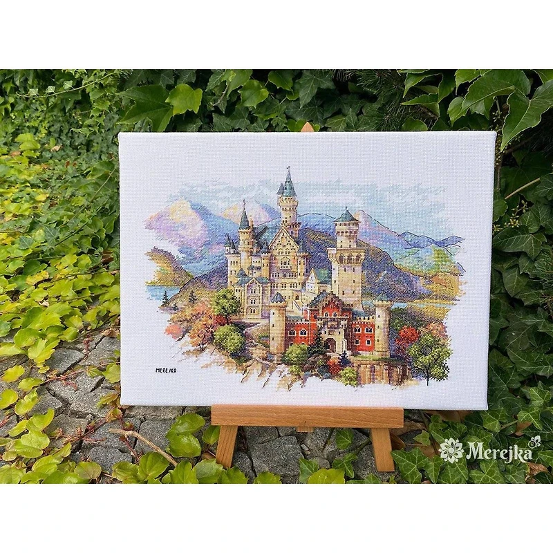 Merejka Neuschwanstein Castle Counted Cross Stitch Kit